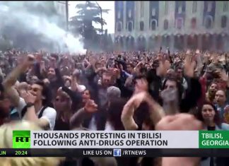 В Тбилиси продолжают требовать отставки главы правительства, полиция стянула допсилы